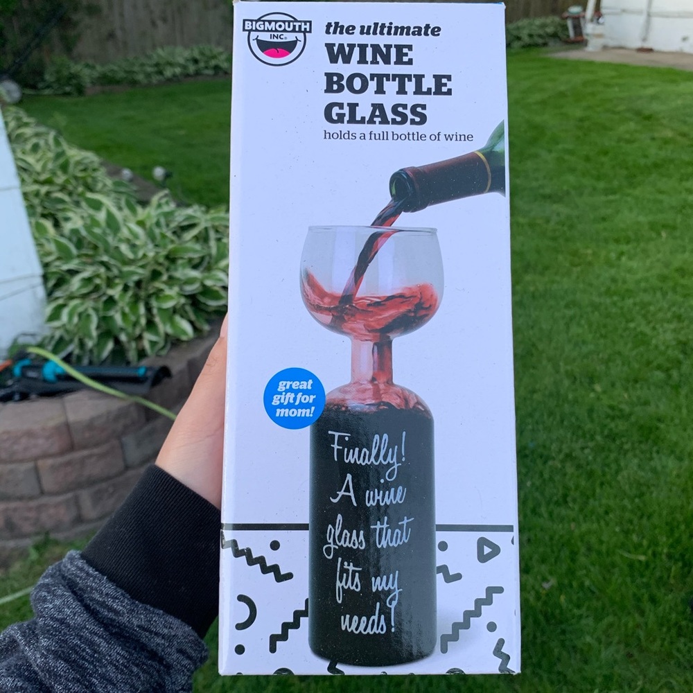 Wine bottle glass